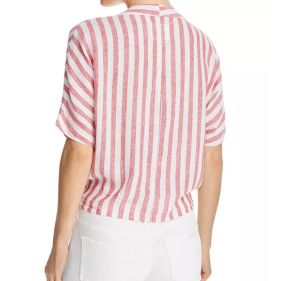 Rails Thea Carmine Stripe Toe Front Top - Picture 2 of 5